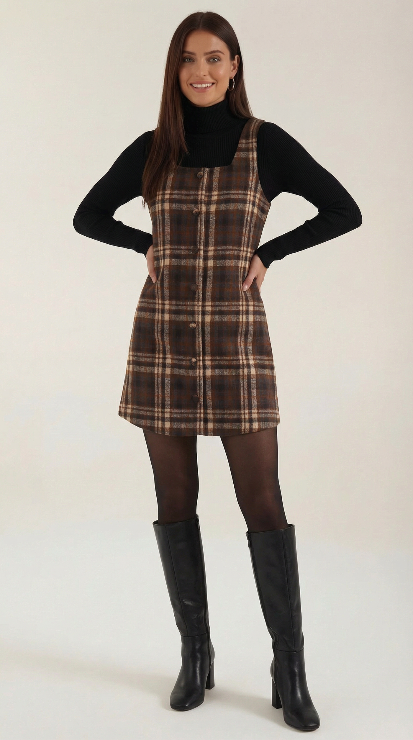 Annette A-Line Plaid Mini Dress – Lurea Atelier